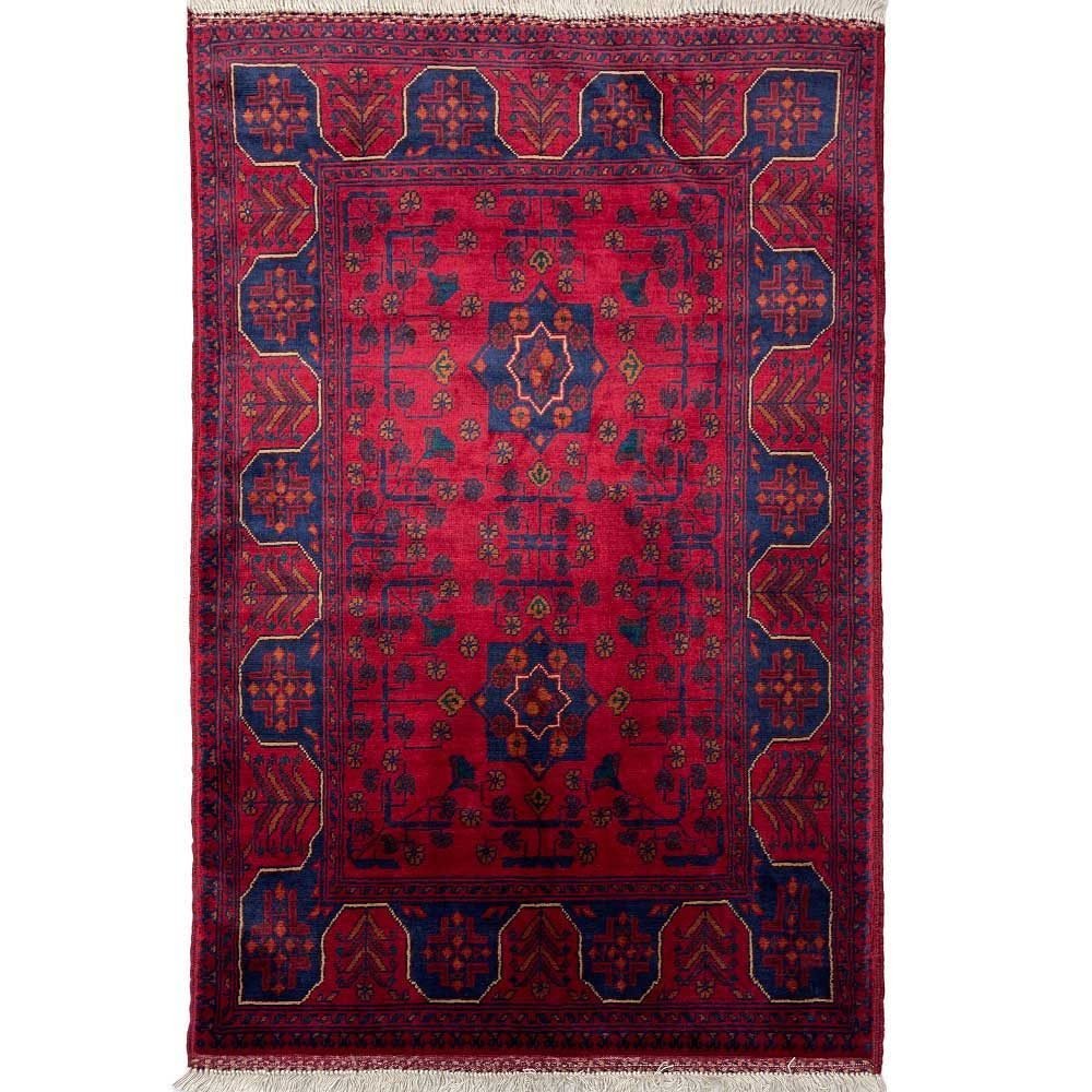Hand-Woven Afghan Khal Mohammadi Wool Rug (85x125 cm)