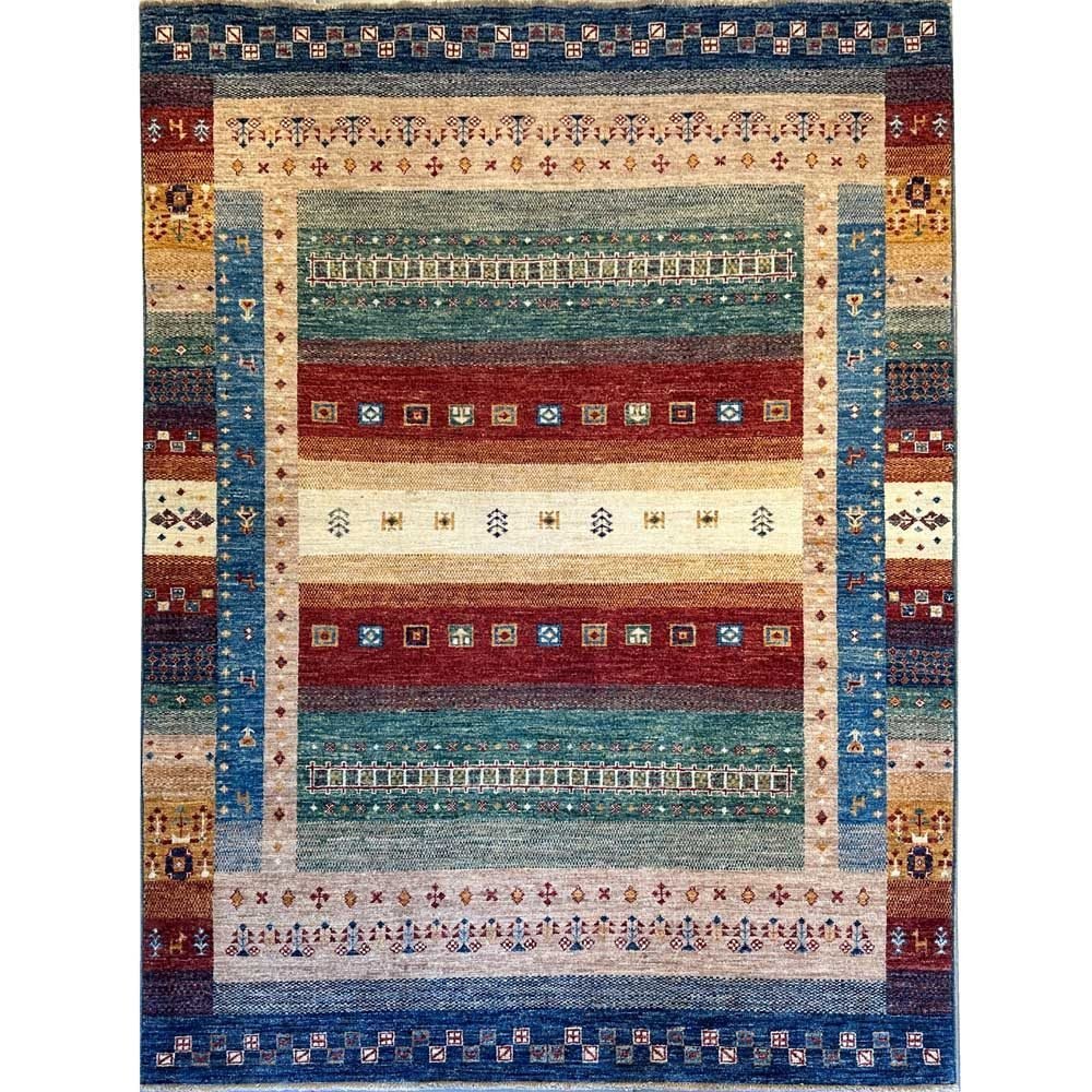 Hand-Woven Afghan Tribal Wool Rug (150x200 cm)