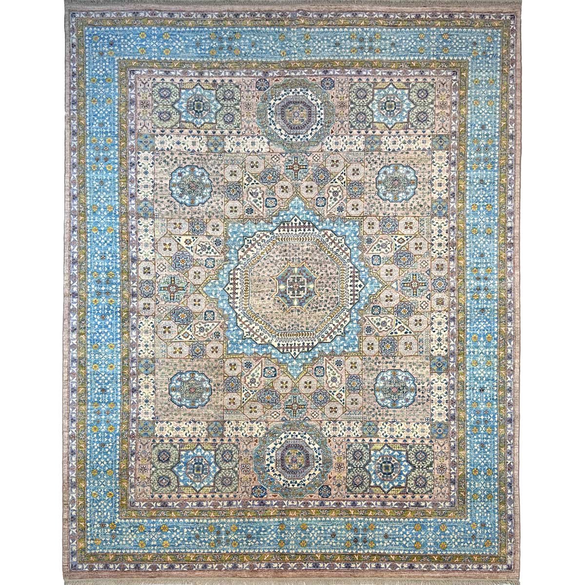 Hand-Woven Finely Woven Mamluk Wool Rug (245x315 cm)