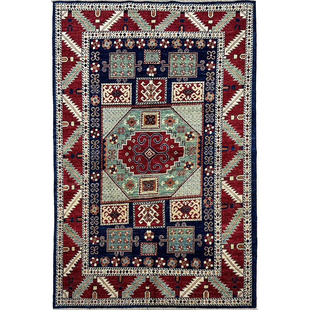 Hand-Woven Afghan Tribal Wool Rug (150x230 cm)