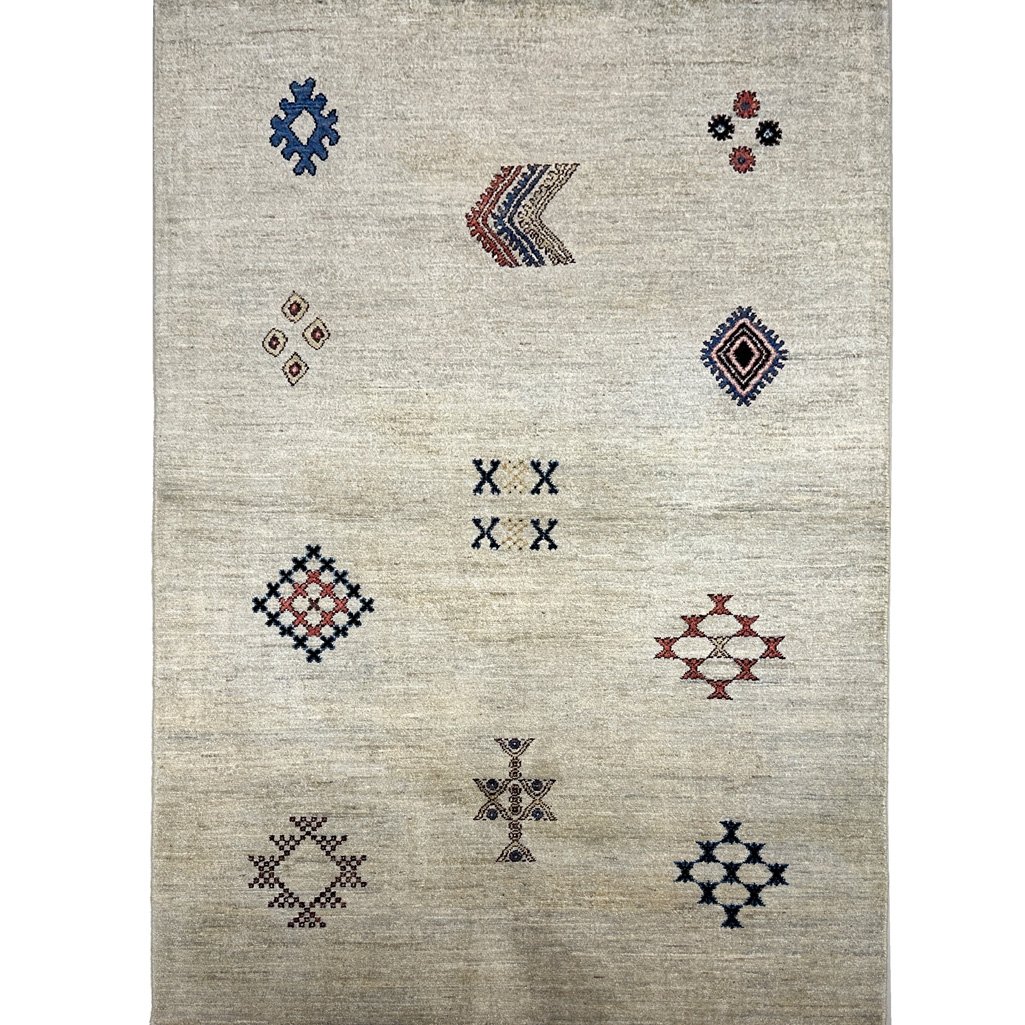 Tapis moderne en laine tissé à la main (120 x 180 cm)