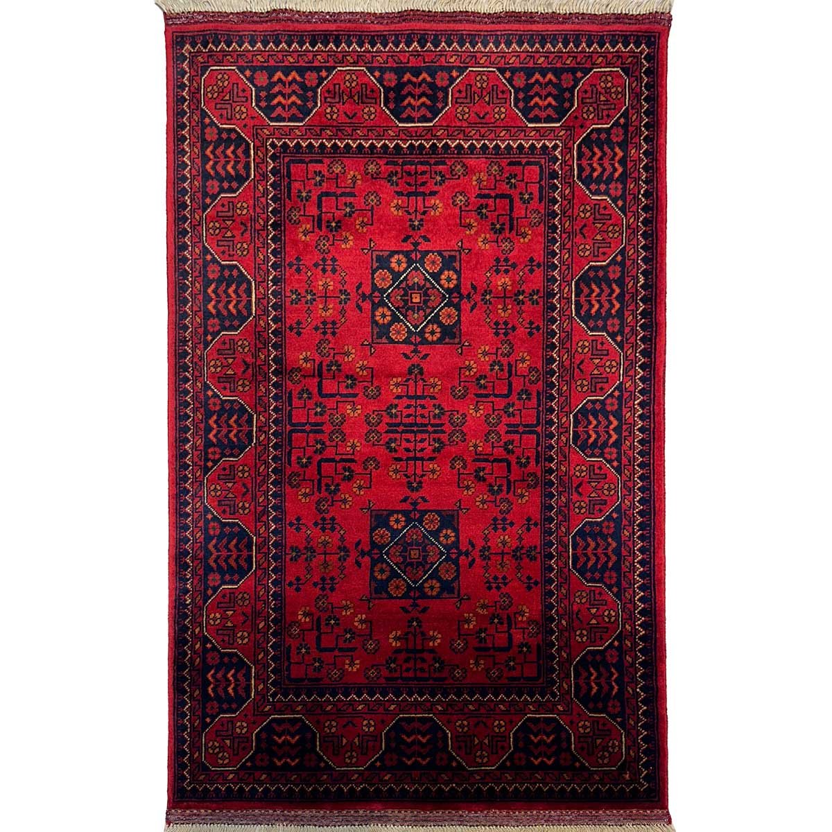 Hand-Woven Afghan Khal Mohammadi Wool Rug (85x140 cm)