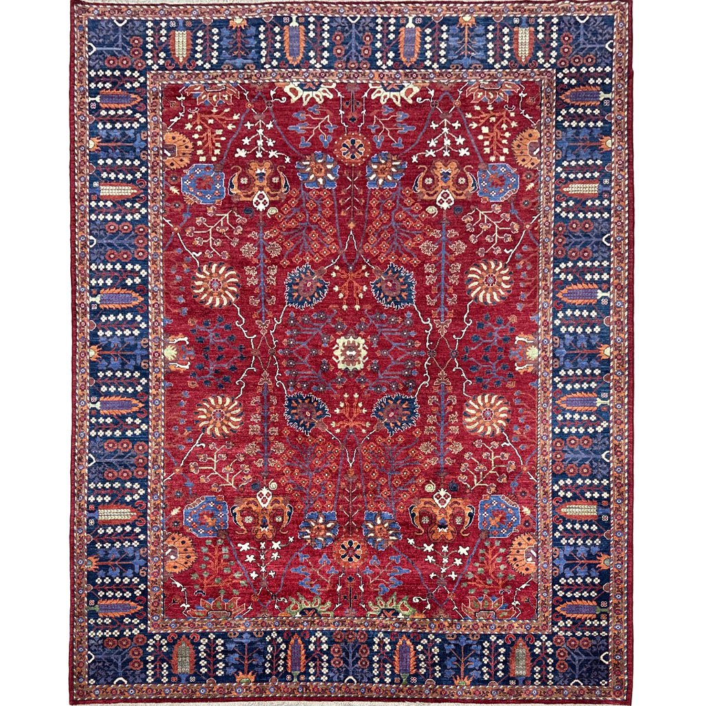 Tapis afghan en laine « Sultani » tissé à la main (270 x 370 cm)