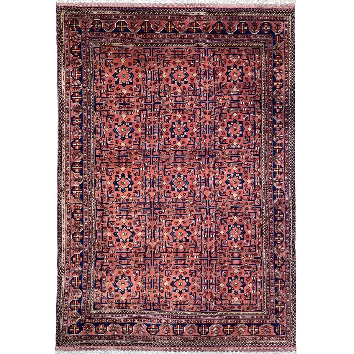 Tapis afghan en laine « Khal Mohammadi » tissé à la main (200 x 290 cm)