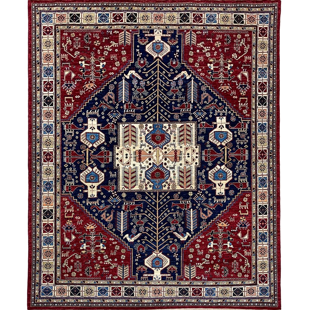 Hand-Woven Persian Serapi Wool Rug (240x300 cm)