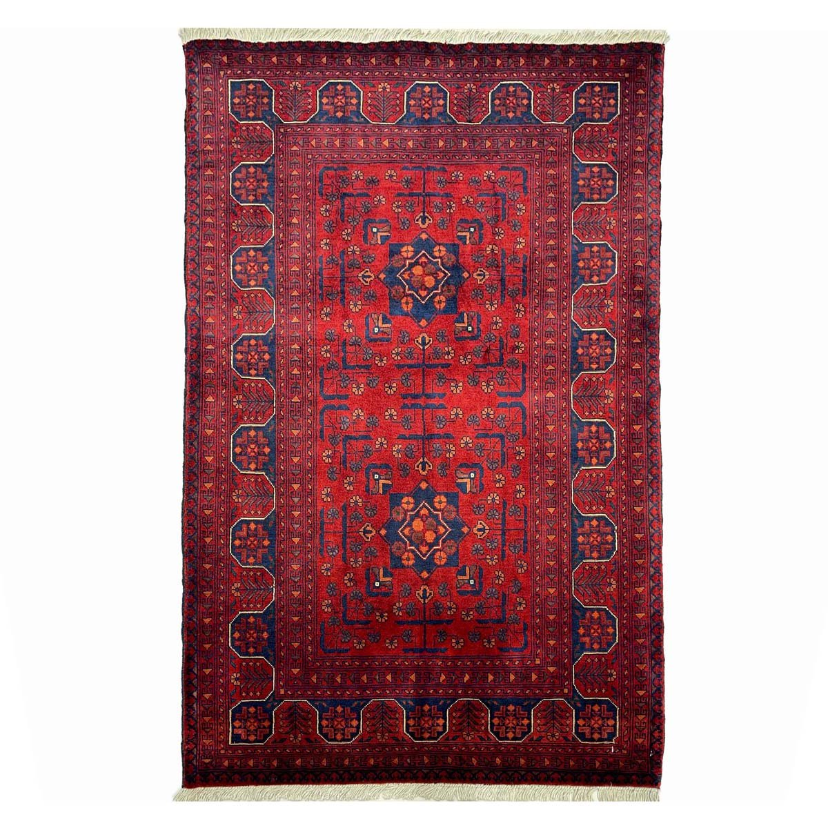 Hand-Woven Afghan Bilicik Finely Woven Wool Rug (80x120 cm)