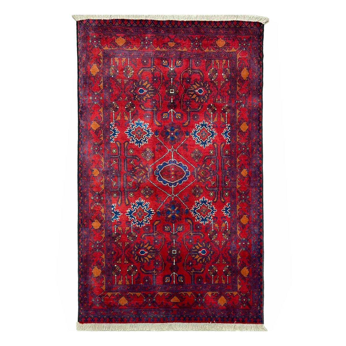 Hand-Woven Afghan Bilicik Finely Woven Wool Rug (80x120 cm)