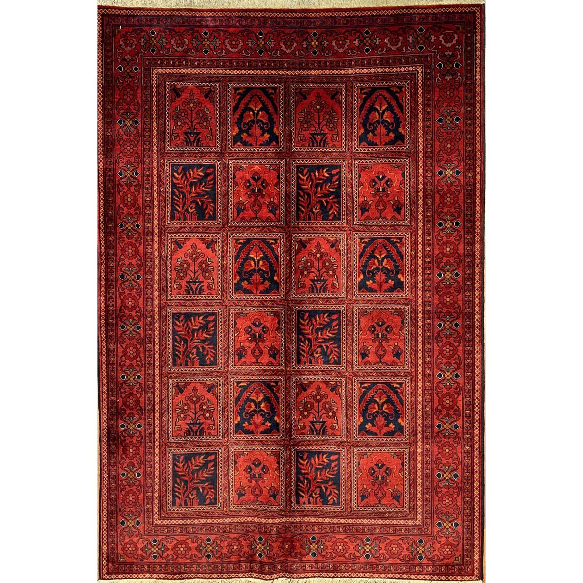 Hand-Woven Bakhtiari Afghan Bilicik Wool Rug (125x185 cm)