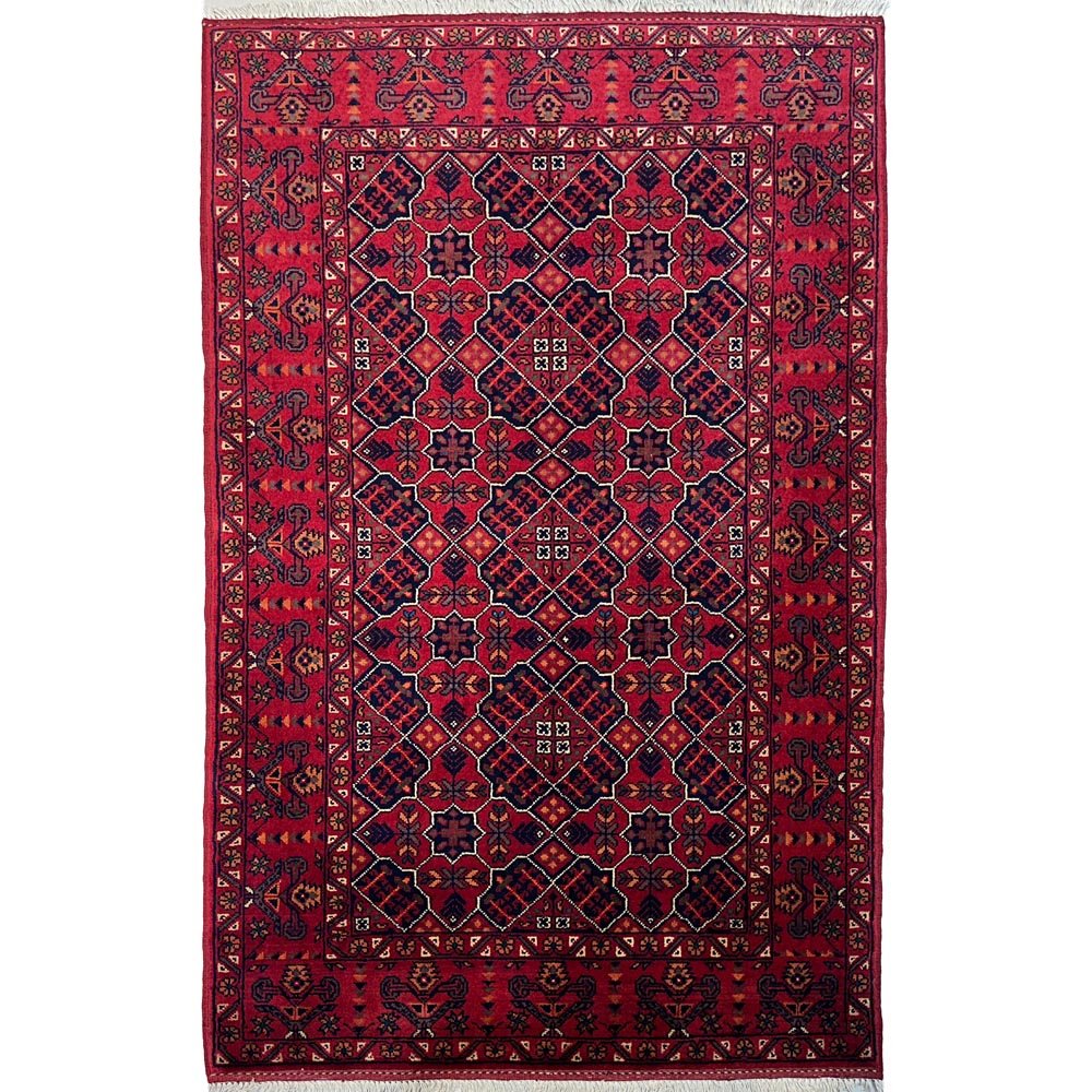Hand-Woven Afghan Khal Mohammadi Wool Rug (95x150 cm)