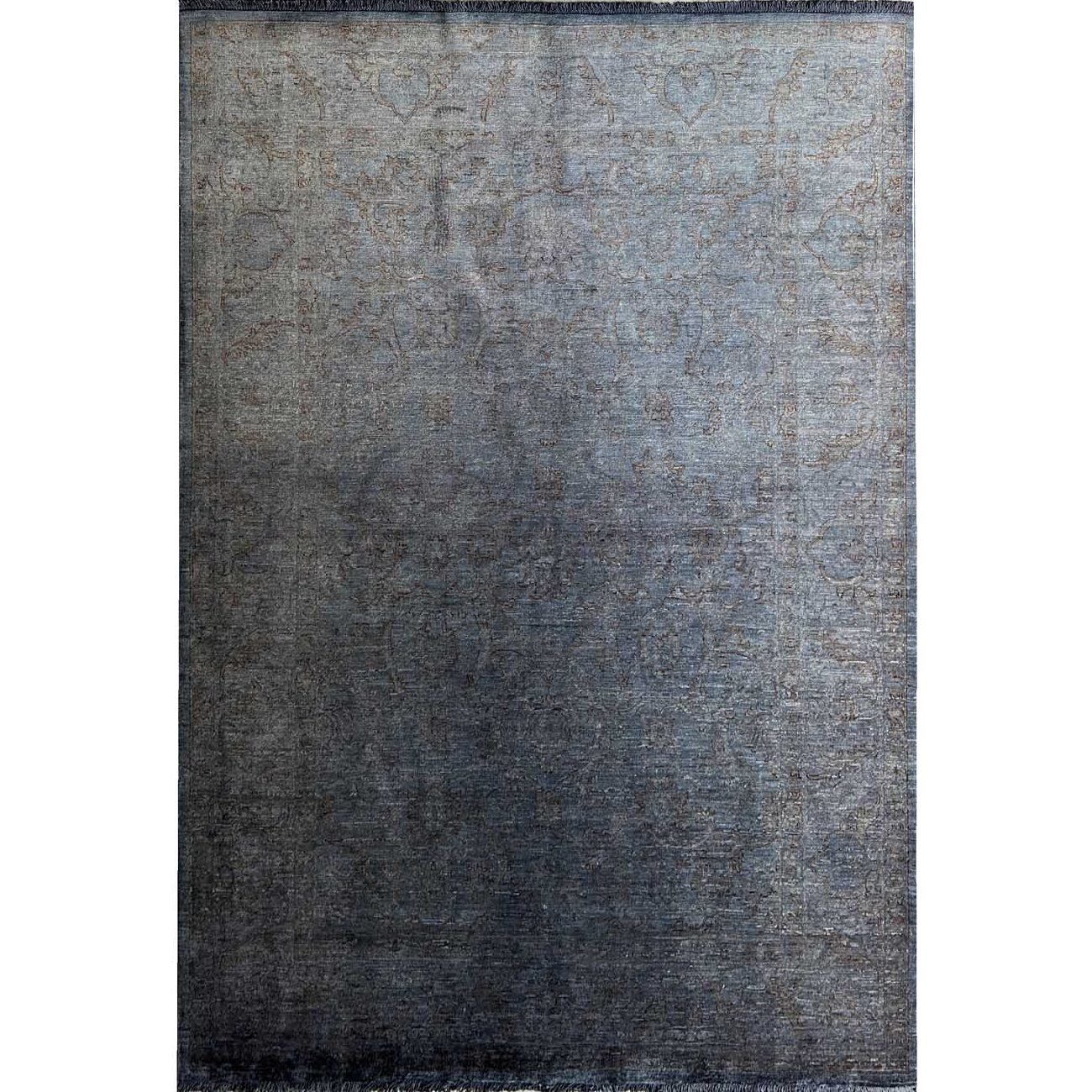 Tapis en laine teint après tissage, tissé à la main (180 x 250 cm)