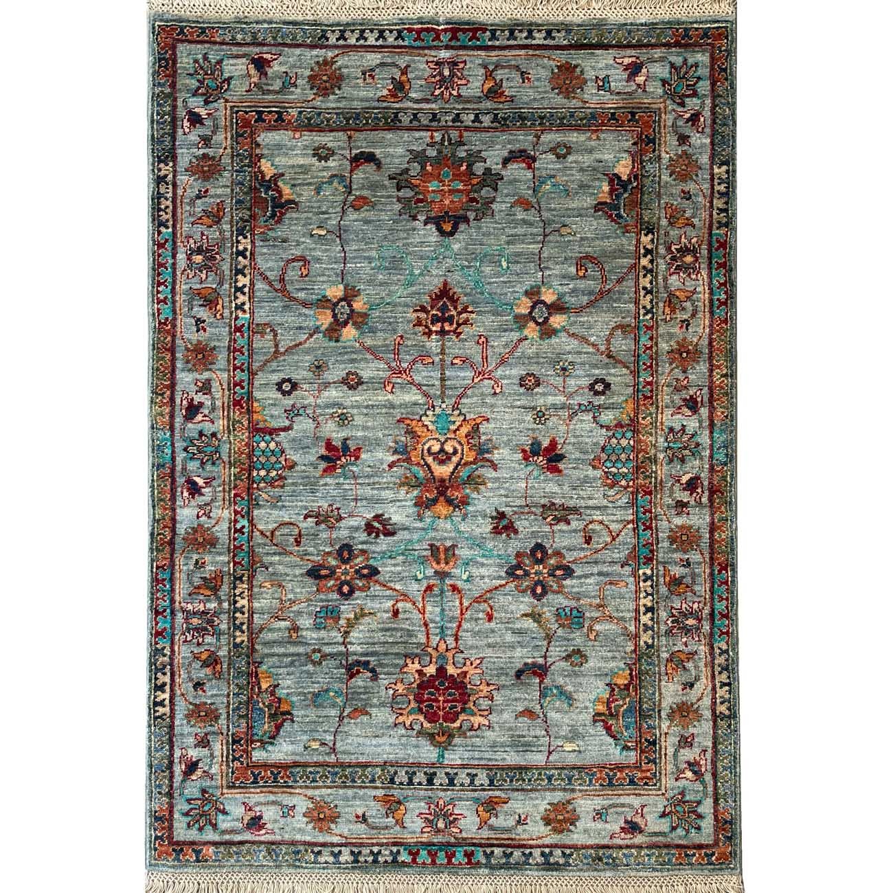 Tapis en laine Sultani tissé à la main (100 x 150 cm)