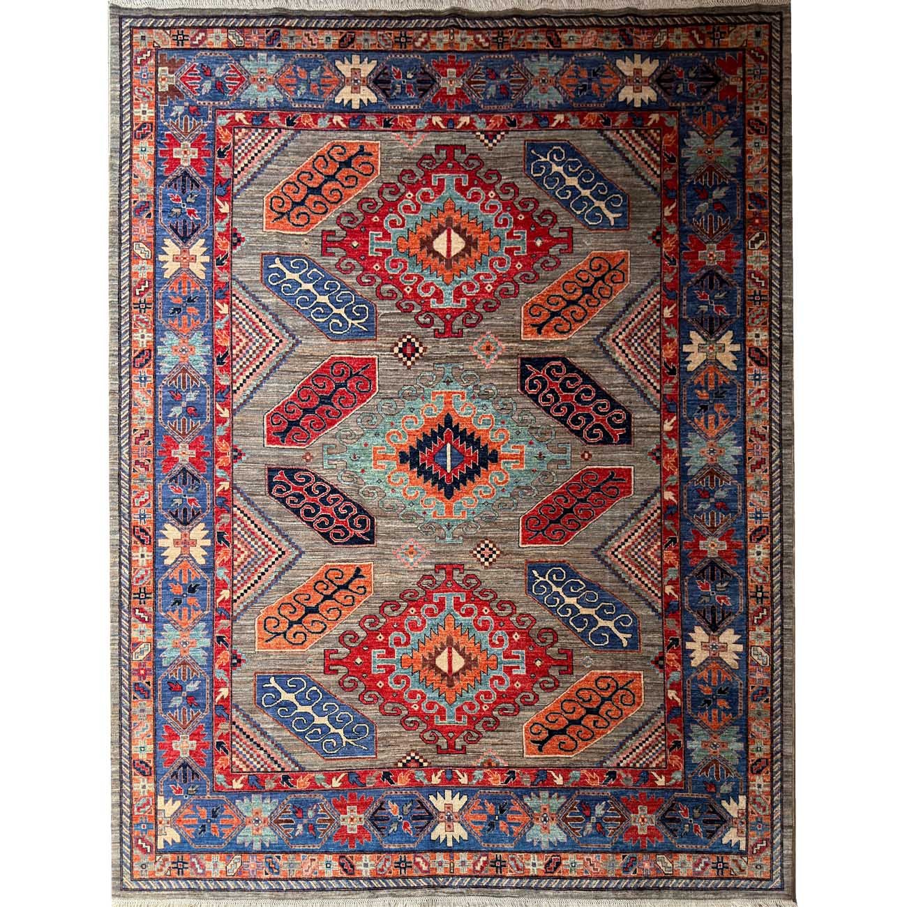 Hand-Woven Persian Qashqai Wool Rug (250x310 cm)