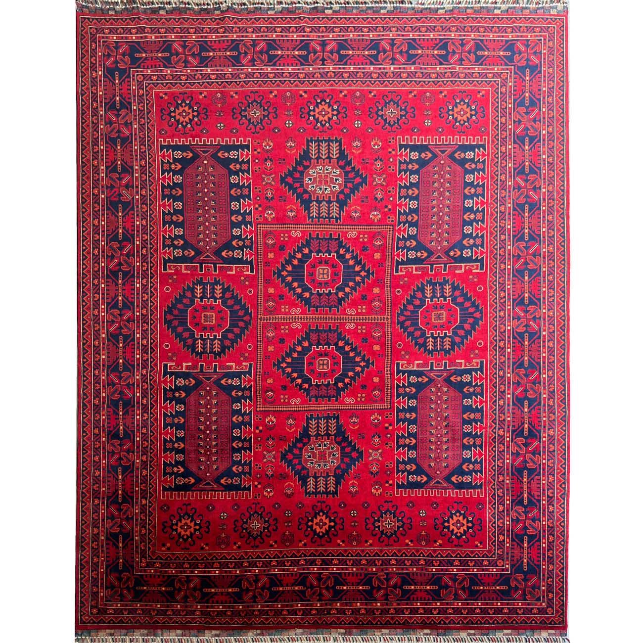 Hand-Woven Afghan Veziri Wool Rug (250x310 cm)