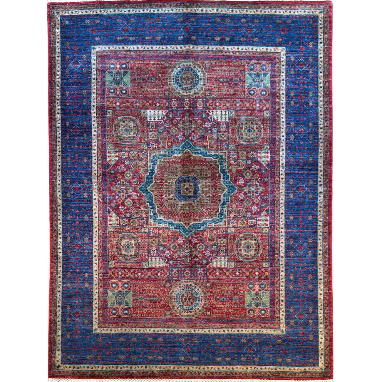 Hand-Woven Mamluk Wool Rug (155x200 cm)