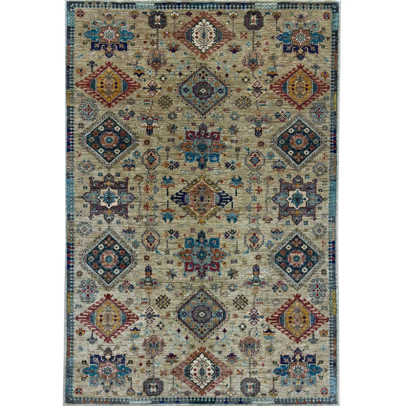 Hand-Woven Veziri Tribal Wool Rug (170x240 cm)