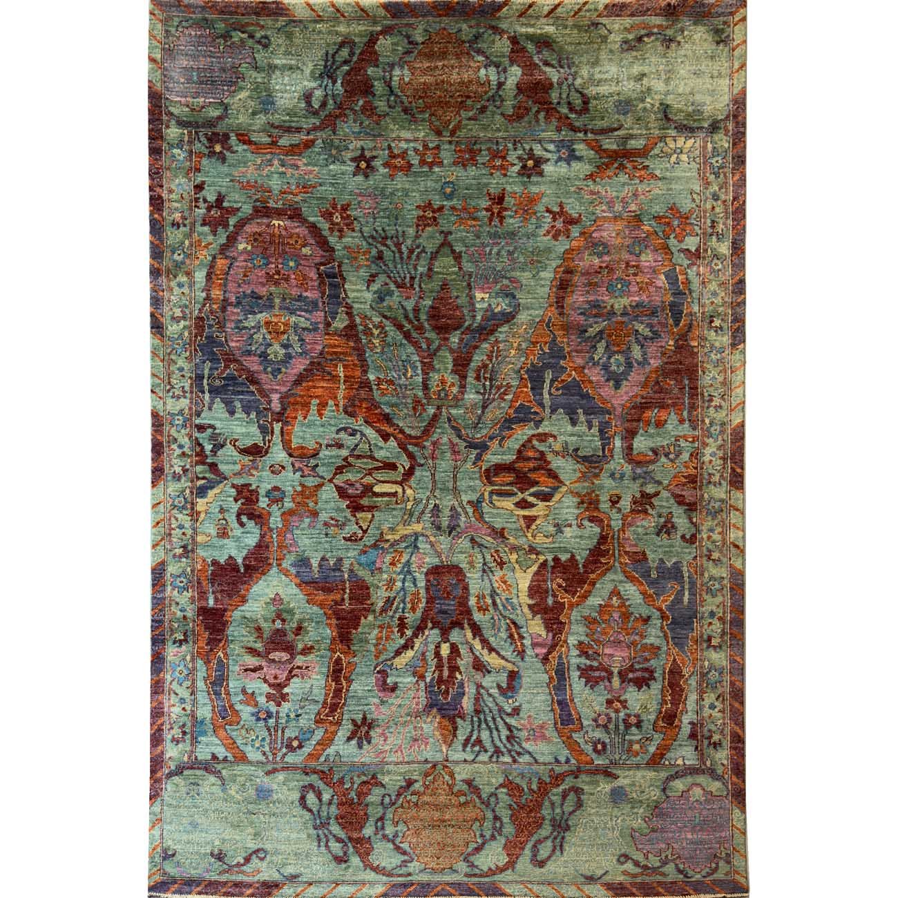 Hand-Woven Oushak Wool Rug (190x280 cm)