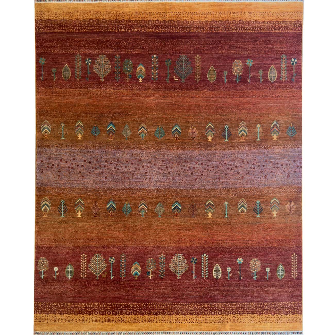 Hand-Woven Afghan Tribal Wool Rug (245x305 cm)