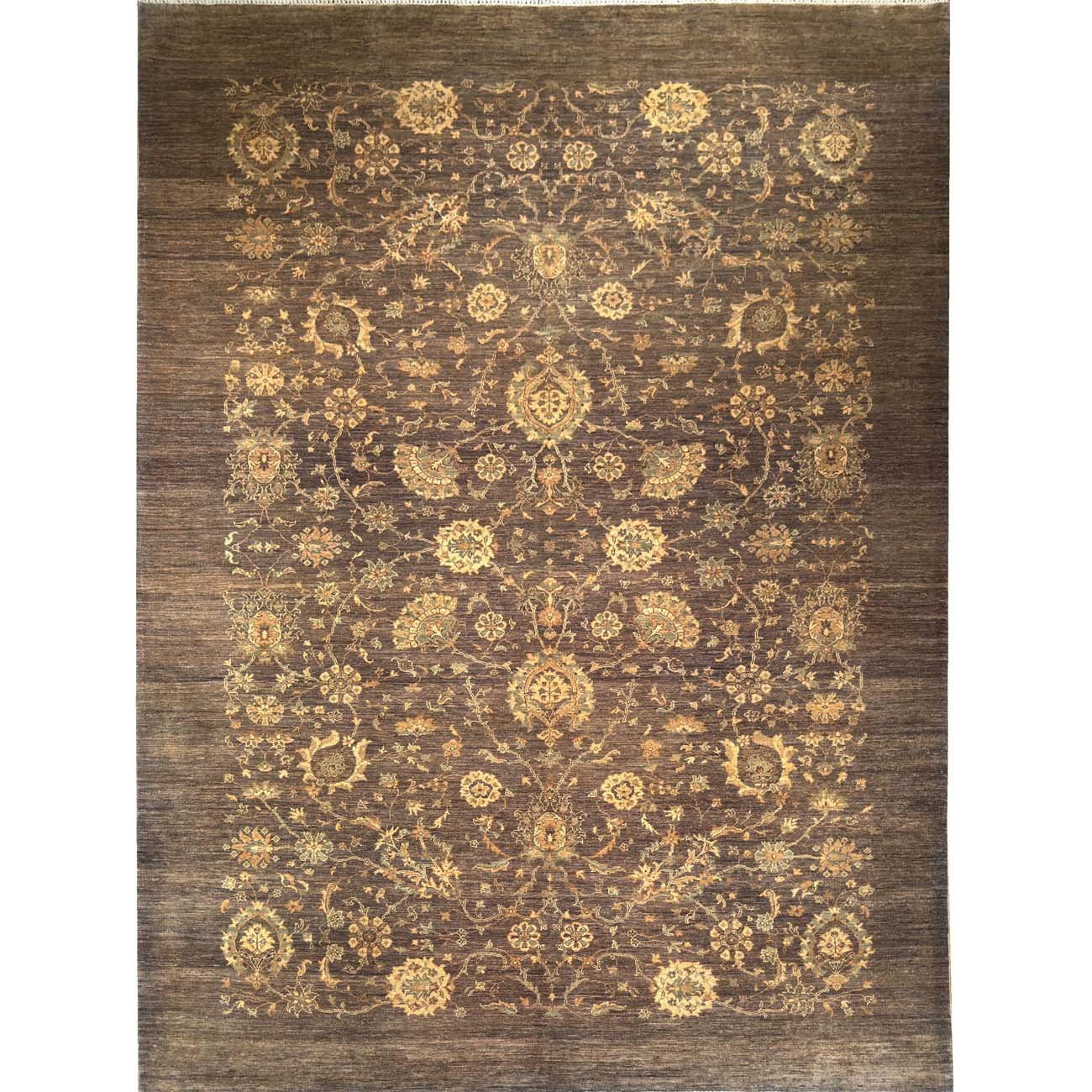 Hand-Woven Grey Sultani Wool Rug (250x350 cm)