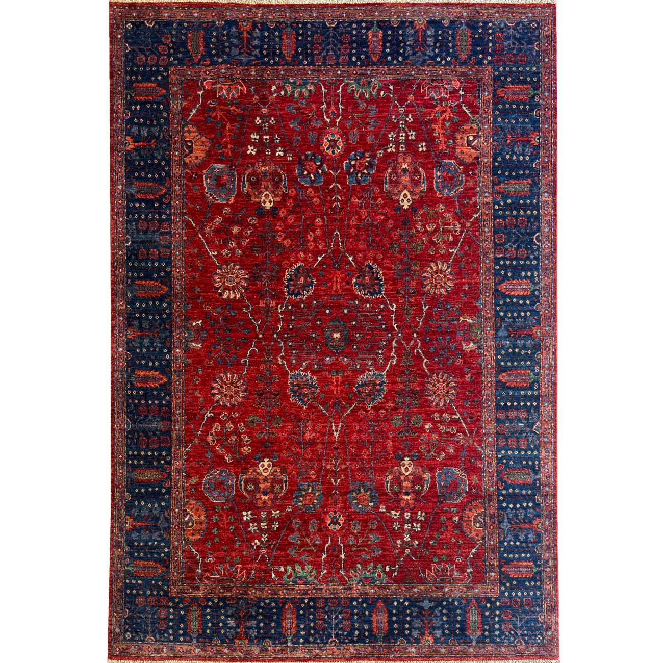 Hand-Woven Red Sultani Wool Rug (170x240 cm)